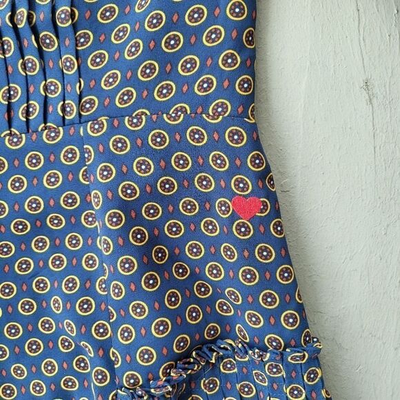 Dear Drew by Drew Barrymore Elizabeth Street Short Sleeve Pleated Dress Size 4‎ - Picture 6 of 8